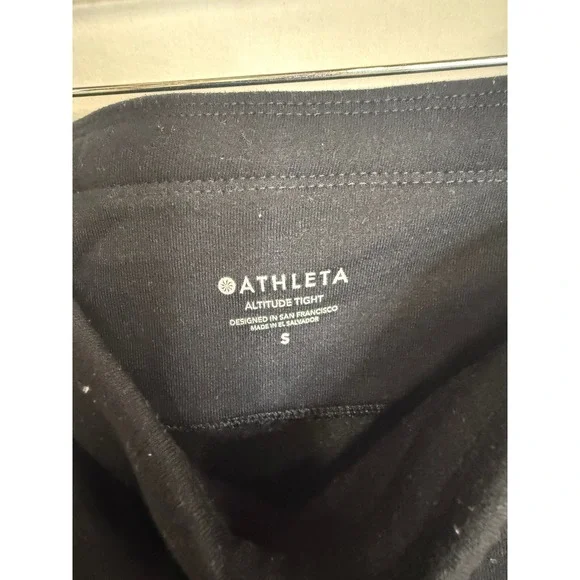 Athleta Altitude Tight Black High Rise Polartec Thermal Leggings Small C-33 - Picture 4 of 8